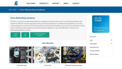NETLAB+ Support of Cisco Networking Academy Content - Overview