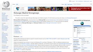 Netscape Mail & Newsgroups - Wikipedia - Portal Netscape Email