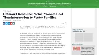 
                            5. Netsmart Resource Portal Provides Real-Time Information to Foster ... - Netsmart Cares Client Portal