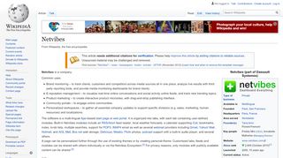 
                            4. Netvibes - Wikipedia - Netvibes Portal