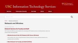 Network and Wireless - IT Services - USC IT Services - Usc Secure Wireless Portal