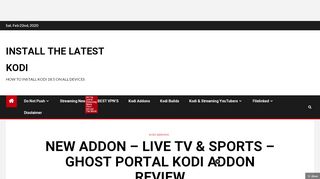 
                            1. NEW ADDON - LIVE TV & SPORTS - GHOST PORTAL KODI ADDON ... - Tv Portal Kodi