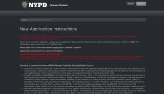 
                            3. New Application Instructions · Government Portal - Nypd License Division Public Portal