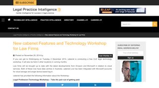 
                            7. New cabenet Features and Technology Workshop for Law Firms - Cabenet Portal
