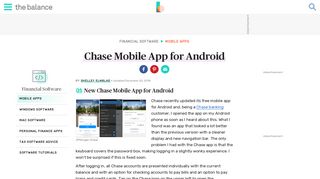 
                            8. New Chase Mobile App for Android - The Balance - Chase Desktop Portal Iphone