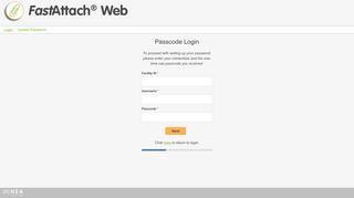 
                            3. New Customer Passcode Login - FastAttach Web - Fast Attach Portal