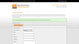 
                            5. New Directions Holdings Ltd | Online Services Contact - New Directions Web Portal