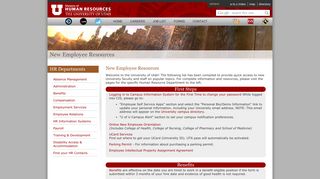 
                            7. New Employee - University of Utah - Human Resources - University Of Utah Employee Portal