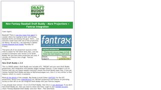 
                            6. New Fantasy Baseball Draft Buddy - More Projections + ... - Fantrax Portal