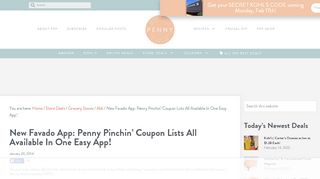 
                            7. New Favado App: Penny Pinchin' Coupon Lists All Available ... - Favado Sign In