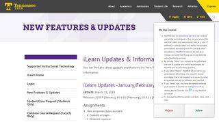 
                            8. New Features & Updates - Tennessee Tech University
