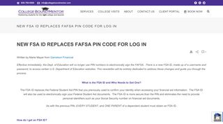 
                            7. New FSA ID replaces FAFSA pin code for log in - College ... - Fafsa Pin Portal