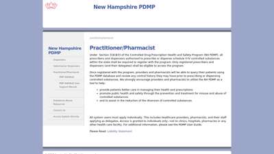 New Hampshire PDMP