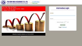
New India Login - The New India Assurance Co. Ltd.  
