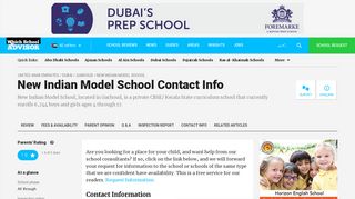 
                            6. New Indian Model School Contact Info - WhichSchoolAdvisor - Www Nimsdxb Com Parents Portal