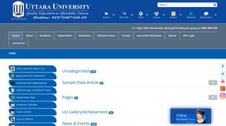 New Login Process of Uttara University Management Software - Uttara University Student Portal