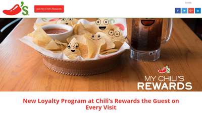 New Loyalty Program at Chili’s Rewards the Guest on Every ...