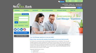 
                            14. New Online Banking - NexTier Bank - Online Cash Manager Portal