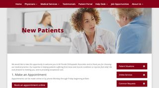 
                            2. New Patients | All Florida Orthopaedic Associates - All Florida Orthopedics Patient Portal