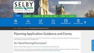 
                            3. New planning applications - guidance and forms | Selby District Council - Selby Planning Portal