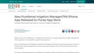 
                            7. New PureSense Irrigation Manager(TM) iPhone App ... - Puresense Portal
