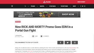
                            4. New RICK AND MORTY Promo Goes EDM in a Portal Gun Fight ... - Rick And Morty Coming Out Of Portal