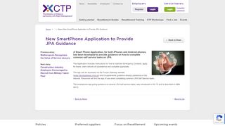 
                            5. New SmartPhone Application to Provide JPA Guidance - CTP - Jpa Portal Login
