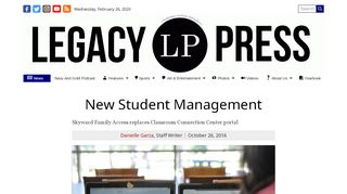 
                            2. New Student Management - Legacy Press - Gradespeed Student Portal Klein