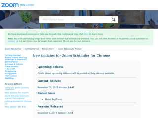
                            5. New Updates for Zoom Scheduler for Chrome – Zoom Help Center