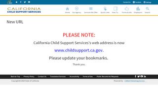 
                            8. New URL | CA Child Support Services - Sonoma County Child Support Portal