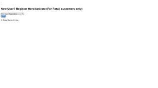 
                            5. New User? Register Here/Activate (For Retail customers only) - Https Retail Onlinesbi Com Retail Portal Htm