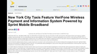 
                            7. New York City Taxis Feature VeriFone Wireless Payment and ... - Verifone Taxi Driver Login Philadelphia