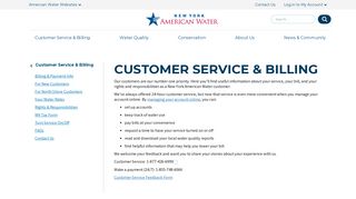 
                            6. New York > Customer Service & Billing - American Water - Li American Water Portal