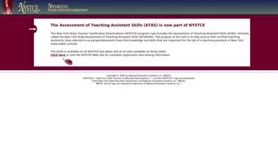New York State Assessment of Teaching Assistant Skills