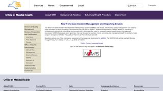 
                            3. New York State Incident Management and Reporting System - Cairs Omh Portal