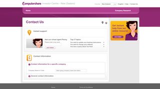 
New Zealand - Computershare Investor Centre  
