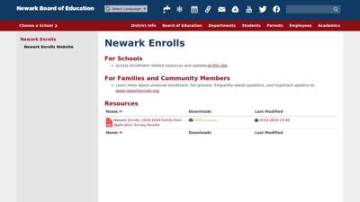 Newark Enrolls - Home Page - Newark Public Schools