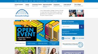 Newcastle College | Unlock Your Potential - Outlook Newcastle University Portal