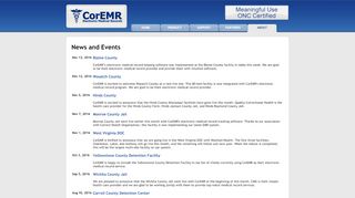 
                            6. News and Events - CorEMR - Coremr Login