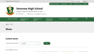 
                            3. News - Swansea High School - Swansea High School Student Portal