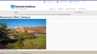 
                            7. Newsroom_Main_Campus | Hunterdon Healthcare - Hunterdon Healthy Connections Patient Portal