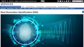 
Next Generation Identification (NGI) — FBI
