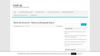 
                            5. Next My Account - Next.co.uk/vipsale log in - Www Next Co Uk Vipsale Portal