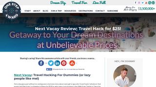 
Next Vacay Review; Travel Hack for $25! | One Step 4Ward
