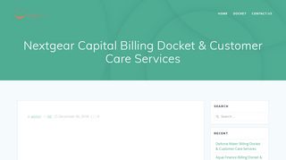 
                            6. Nextgear Capital Billing Docket & Customer Care Services ... - Discoverdsc Portal