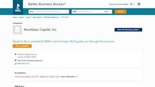 
                            9. NextGear Capital, Inc. | Complaints | Better Business Bureau ... - Nextgear Capital Customer Portal