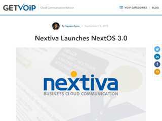 
Nextiva Launches NextOS 3.0 | GetVoIP
