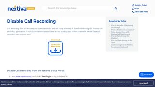 
                            7. Nextiva Voice - How to Disable Call Recording | Nextiva Support - Nextiva Recorder Login