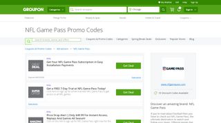 
                            9. NFL Game Pass Coupons, Promo Codes & Deals 2019 ... - Nfl Game Pass Portal Free 2017