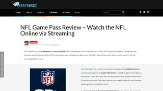 
                            8. NFL Game Pass Review – Watch the NFL Online via ... - Nfl Game Pass Portal Free 2017